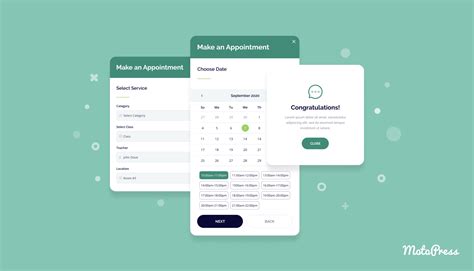 Create a Wordpress Appointment Scheduler Table with .